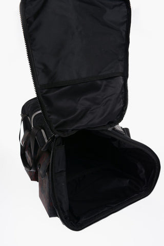 Denim Garment Bag With Camouflage Pockets