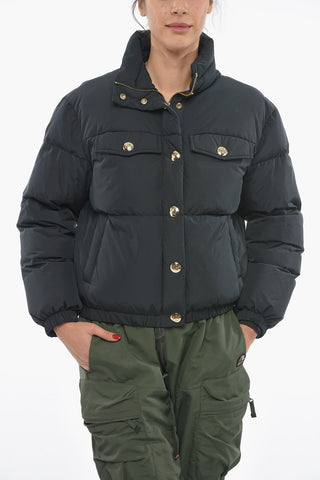 Front Pockets LANDON Puffer jacket With Jewel Buttons