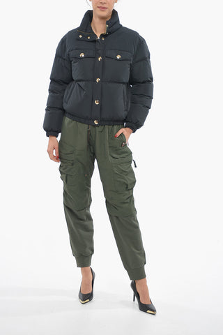 Front Pockets LANDON Puffer jacket With Jewel Buttons