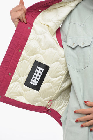 Padded Vest With Patch Logo And Hidden Hood