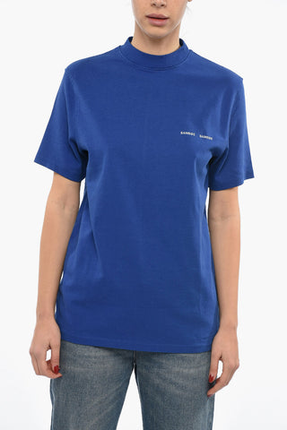 Solid Color NORSBRO Crew-neck T-Shirt with Contrasting Logo