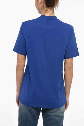 Solid Color NORSBRO Crew-neck T-Shirt with Contrasting Logo
