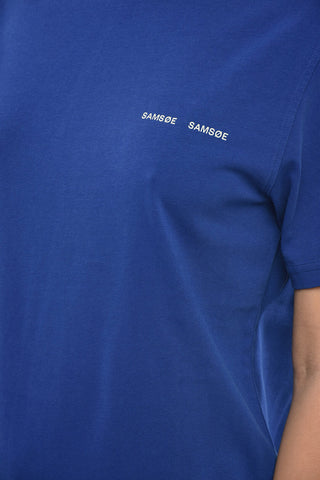 Solid Color NORSBRO Crew-neck T-Shirt with Contrasting Logo