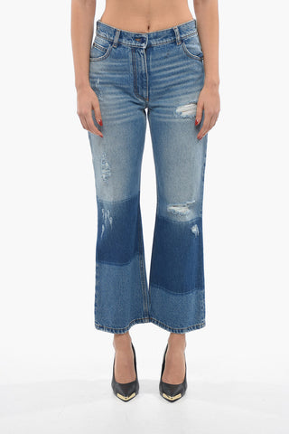8 PALM ANGELS Jeans Regular fit con Dettagli Distress 23cm
