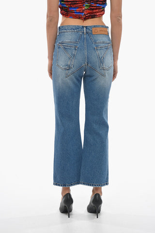 8 PALM ANGELS Jeans Regular fit con Dettagli Distress 23cm