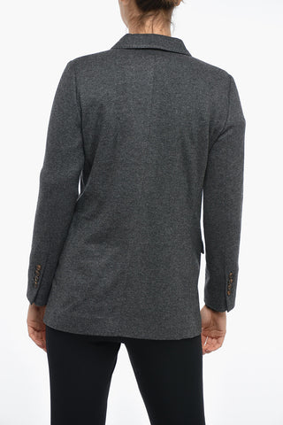 Blazer in Puro Cashmere con Rever a Lancia