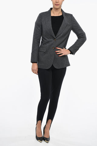 Blazer in Puro Cashmere con Rever a Lancia