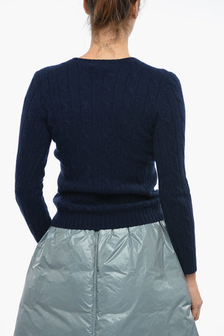 Crew Neck Aran Cashmere Sweater