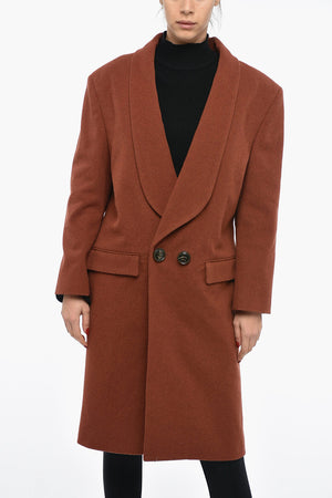 Coat DROP SHOULDER Double-Breasted with Martingale