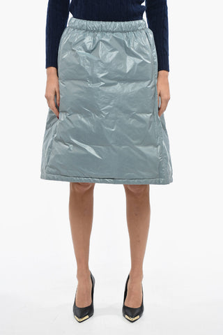 Nylon Padded Skirt with Elastic Waistband