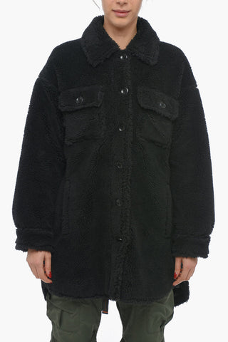 Cappotto Teddy SABI con Tasche a Toppa Frontali