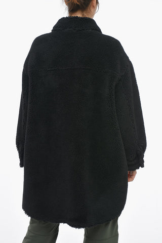 Cappotto Teddy SABI con Tasche a Toppa Frontali