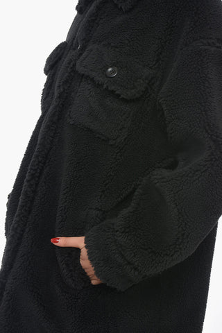 Cappotto Teddy SABI con Tasche a Toppa Frontali