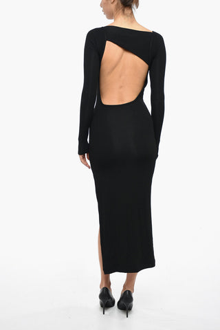 Long Sleeved Maxi dress With Cut-out