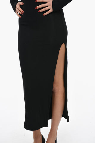 Long Sleeved Maxi dress With Cut-out