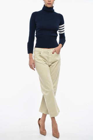 High-Waisted THE DITCHER Cropped Jeans 21cm