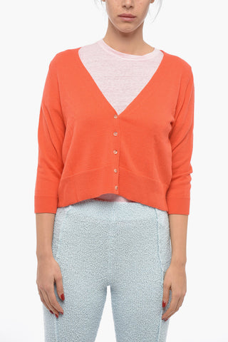 Interchangeable Detail Cashmere Cardigan