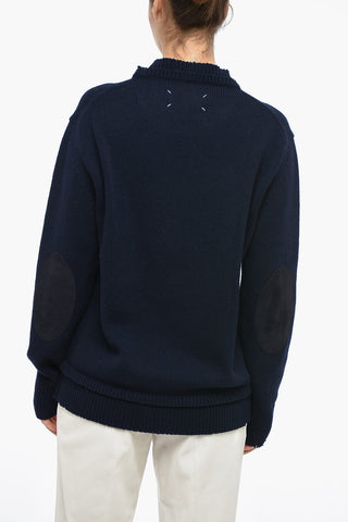 MM4 Wool-blend UNISEX Sweater with Double-layered Detail
