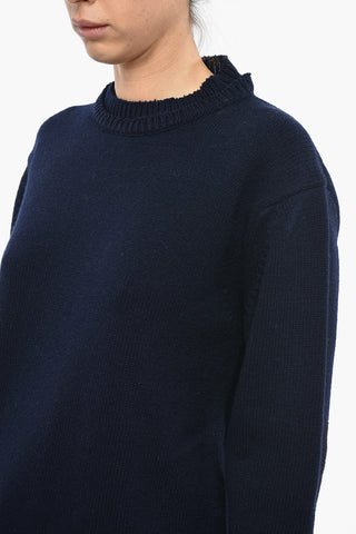 MM4 Wool-blend UNISEX Sweater with Double-layered Detail