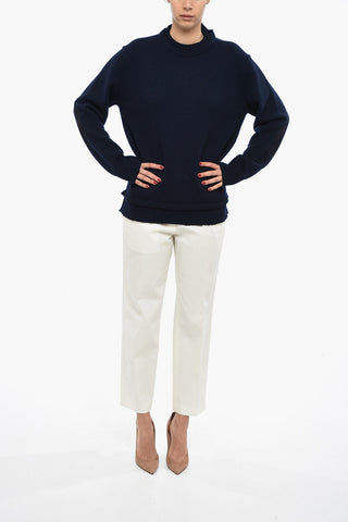 MM4 Wool-blend UNISEX Sweater with Double-layered Detail