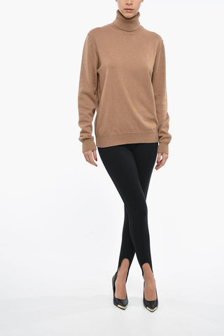 UNISEX MM4 Cashmere Turtleneck Sweater with Visible Stitching