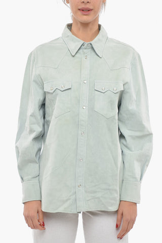 RODEO WEAR Suede Shirt with Double Breast Pocket