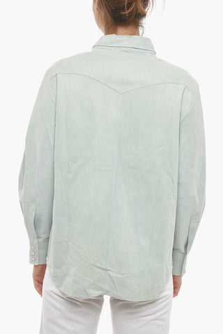 RODEO WEAR Suede Shirt with Double Breast Pocket
