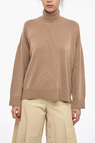 Maglia a Collo Alto in Puro Cashmere