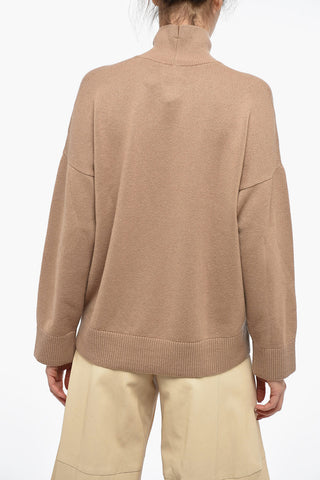 Maglia a Collo Alto in Puro Cashmere