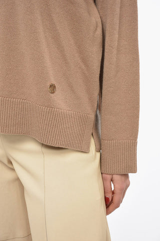 Maglia a Collo Alto in Puro Cashmere