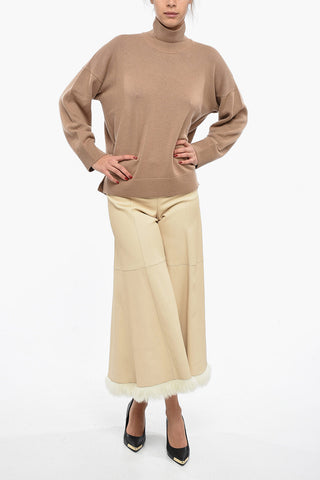 Maglia a Collo Alto in Puro Cashmere