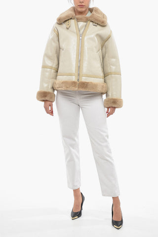 Faux-Fur Padding RAINA Aviator Jacket