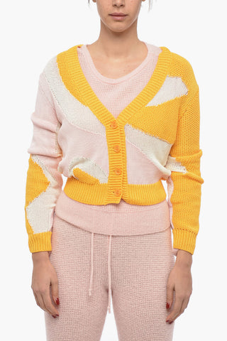 See Through Inserts Cotton Cardigan