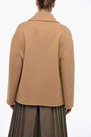 Double-breasted Cashmere Coat with Flush Pockets