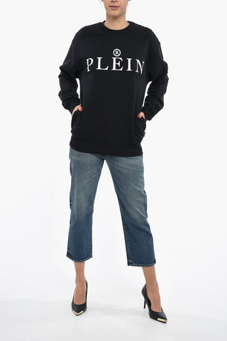 SWITZERLAND Crew-neck Sweatshirt with Contrasting Logo