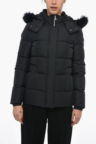 CLOUD Quilted Down Jacket With removable Faux-Fur Detail