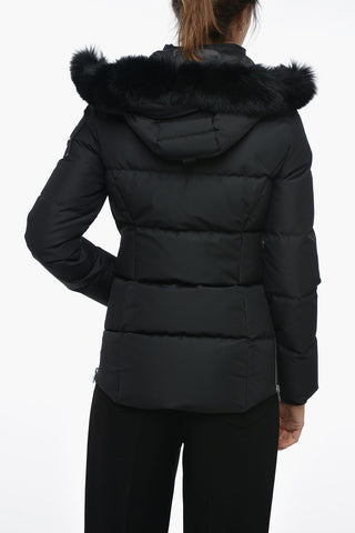 CLOUD Quilted Down Jacket With removable Faux-Fur Detail