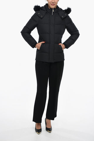 CLOUD Quilted Down Jacket With removable Faux-Fur Detail