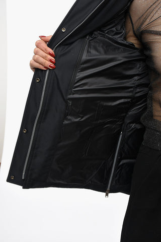 CLOUD Quilted Down Jacket With removable Faux-Fur Detail