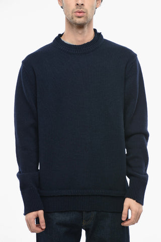 MM4 Wool-blend UNISEX Sweater with Double-layered Detail