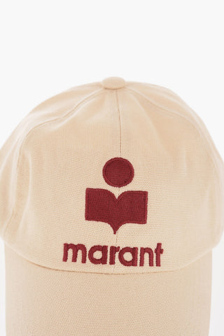 Cappello Baseball in Tinta Unita con Logo Ricamato a Contrasto