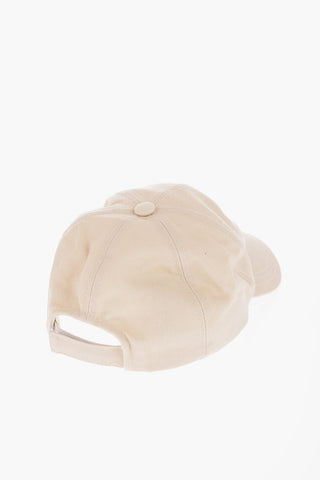 Solid Color Cap with Embroidered Contrasting Logo