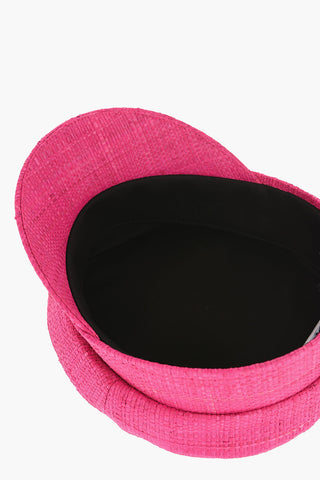 Cappello Baker Boy in Paglia a Tinta Unita