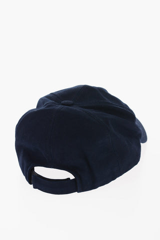 Cotton Cap With Contrast Embroidery-Logo