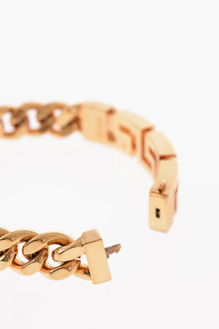 Greca Motif Golden Metal Bracelet