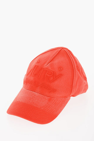 Cappello Baseball in Tinta Unita Effetto Sbiadito con Logo Ricamato