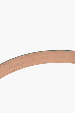 Patent Leather Belt with Golden Buckle 25mm
