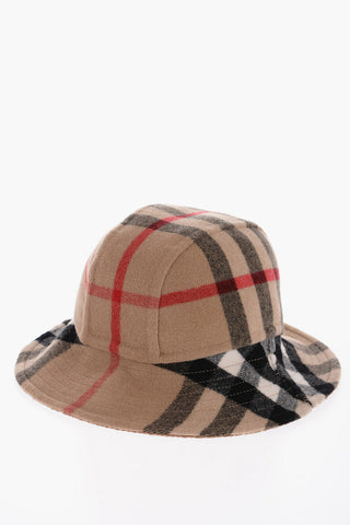 Cappello Bucket SUPERNOVA In Lana a Quadri Plaid