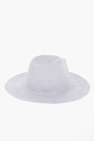 Cappello Floppy in Paglia Intrecciata a Tinta Unita