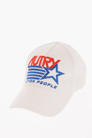 Cotton Cap with Embossed Embroidery